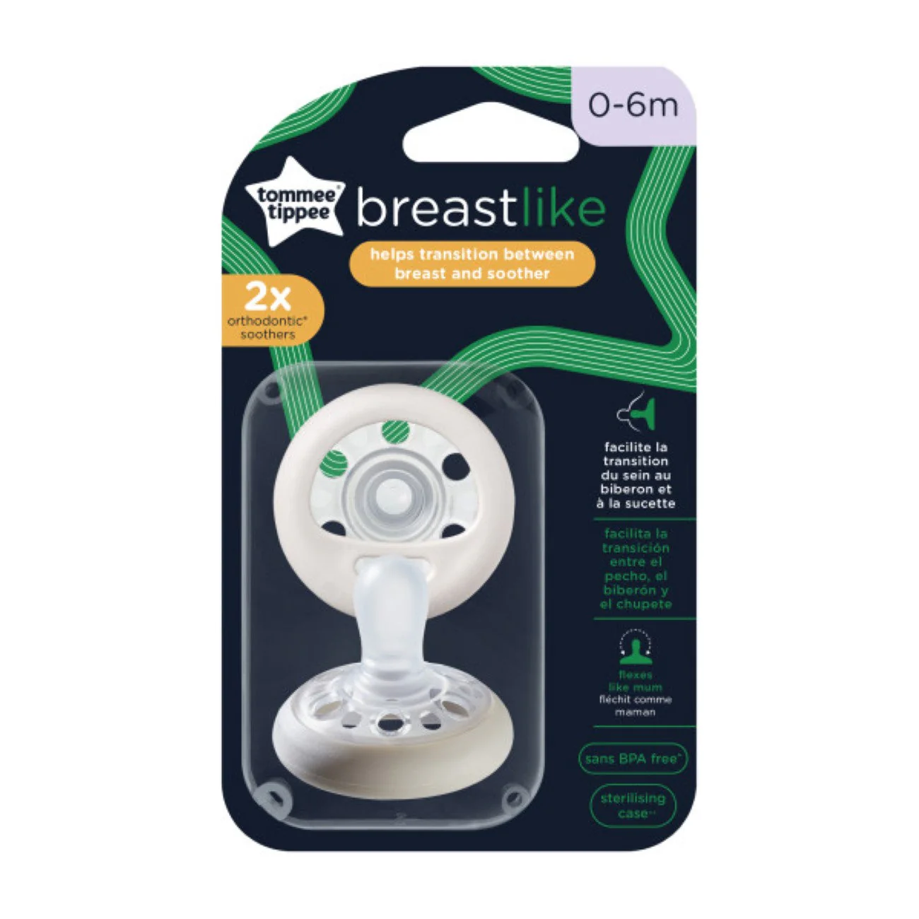 Breast-like Soother (0-6M) - Pack of 2 - Image 2