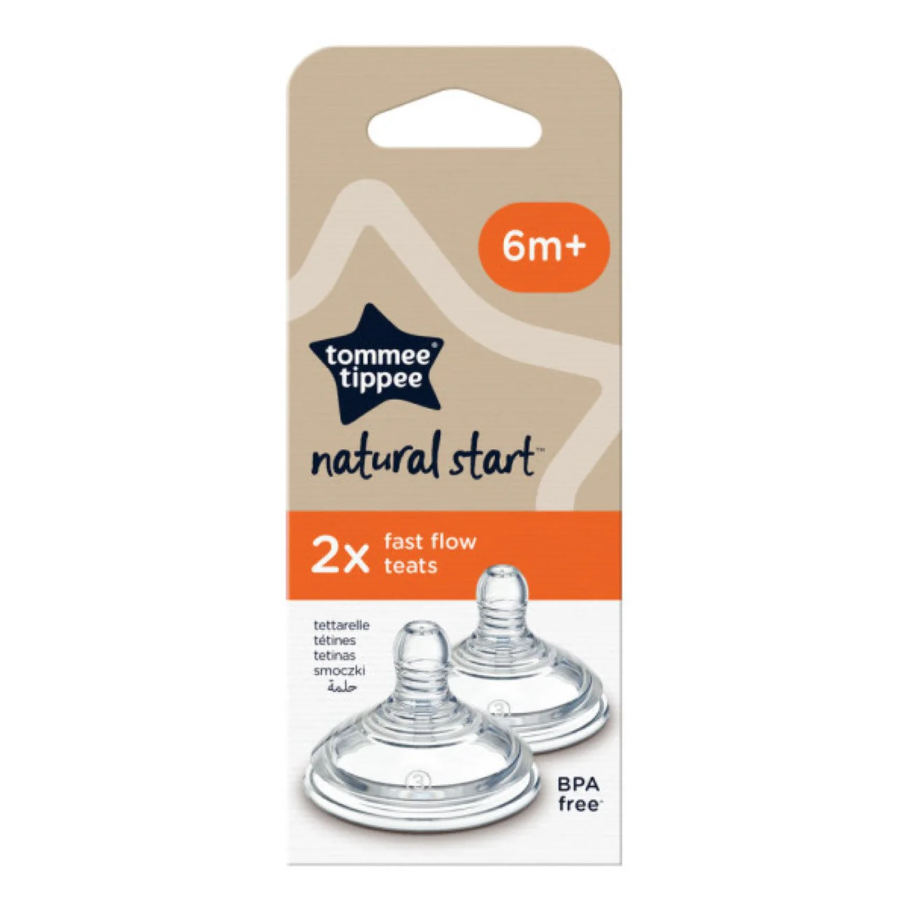Closer To Nature Fast Flow Teats 6M+ - Pack of 2 - Image 2