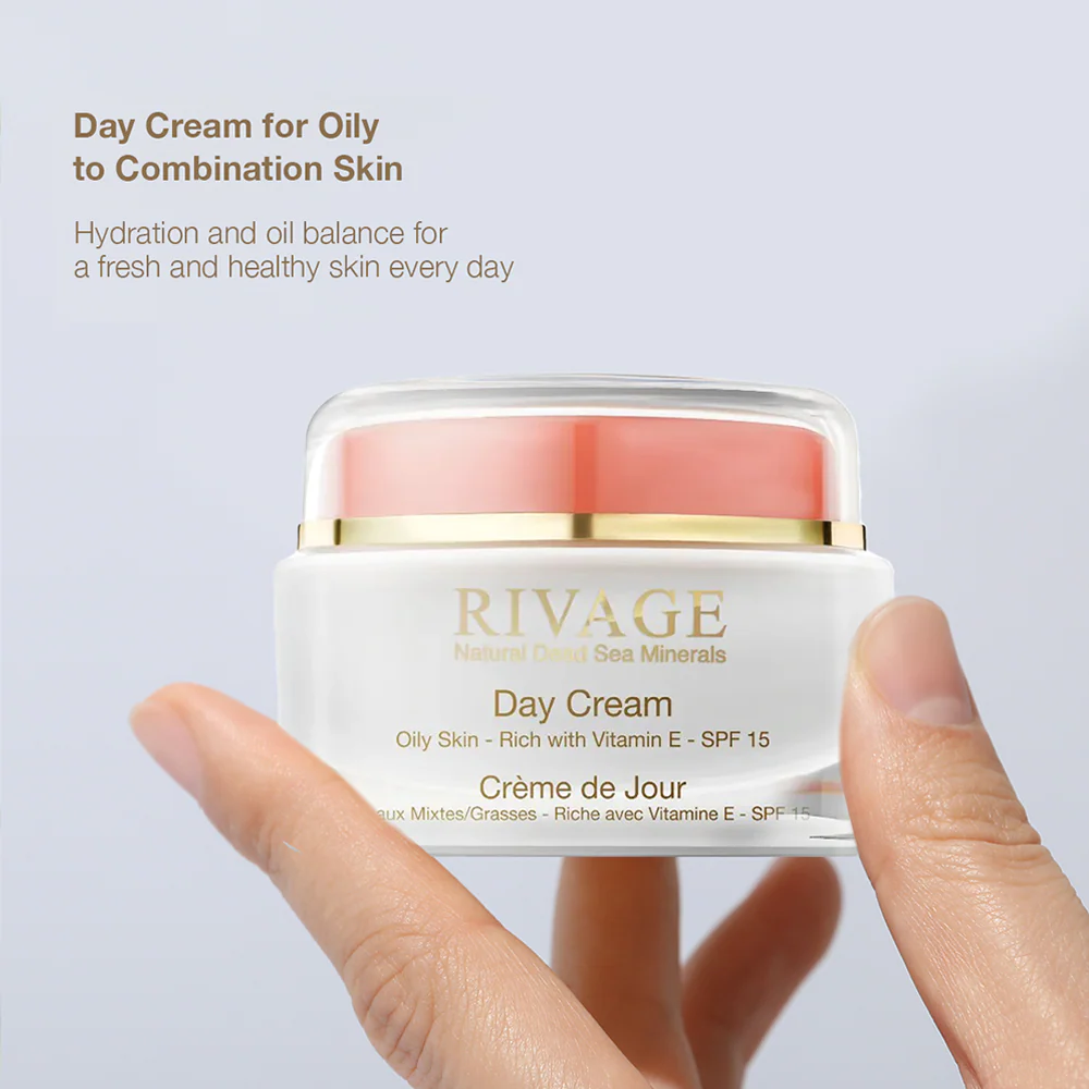 Day Cream with Vitamin E for Oily Skin - SPF 15 - Jar 50ml - Image 2