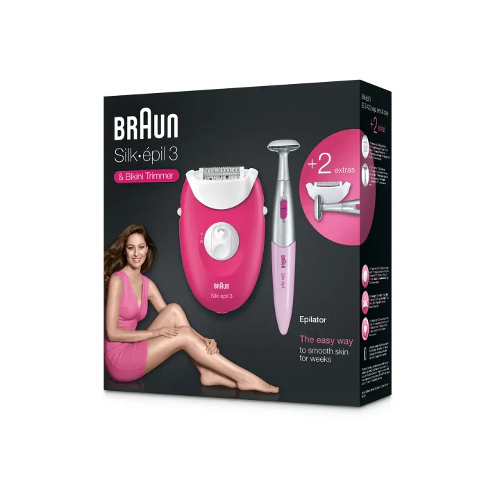 Epilater With Two Extra Incl Bikini Trimmer