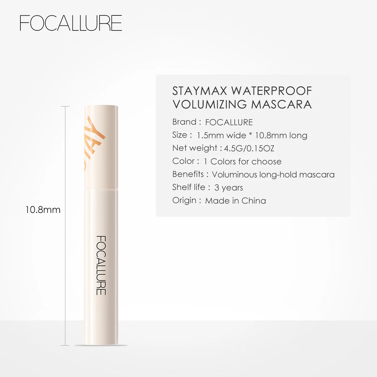 Stay max waterproof Volumizing mascara FA – 148 - Image 3