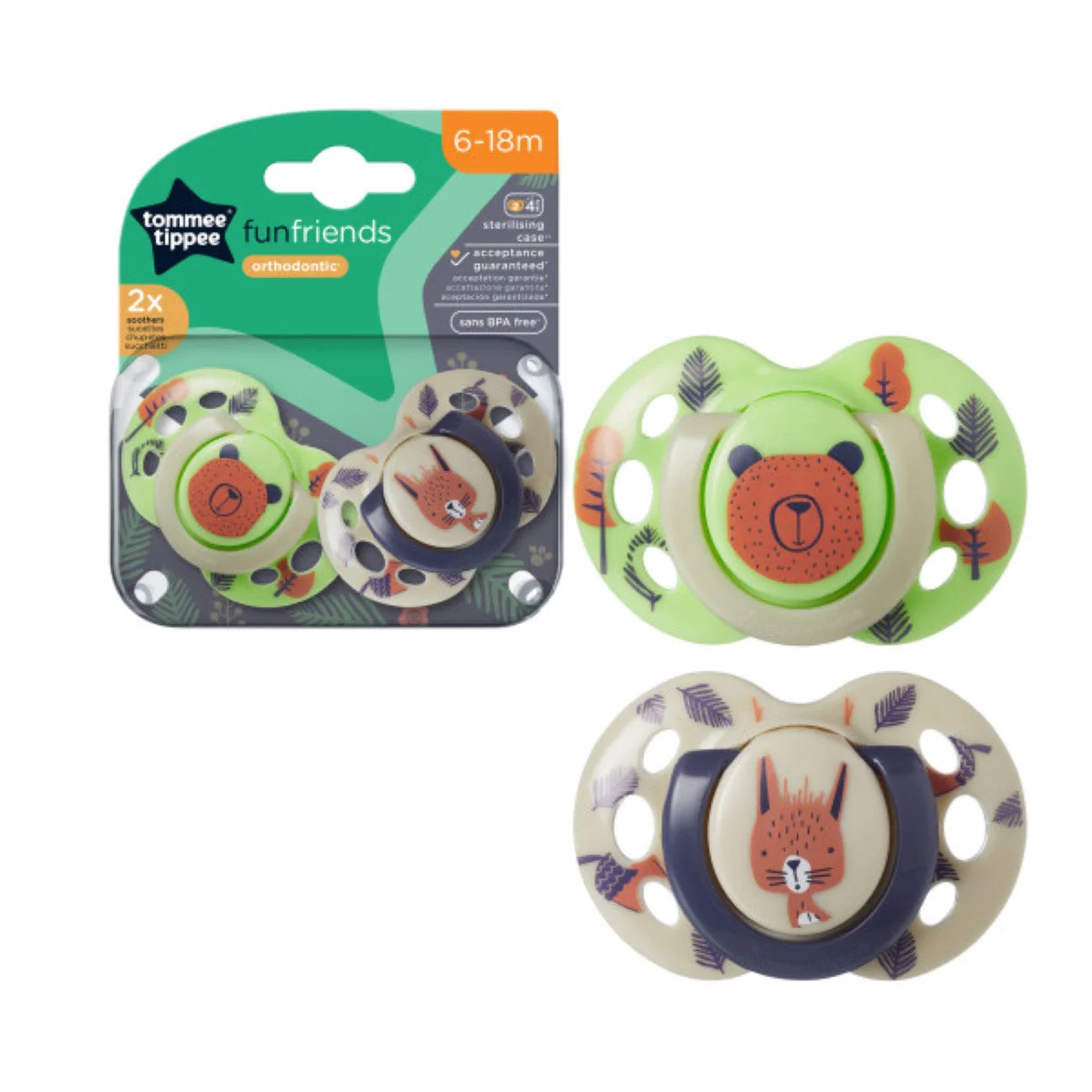 Fun Friends Soothers (6-18M) - Pack of 2 - Image 3