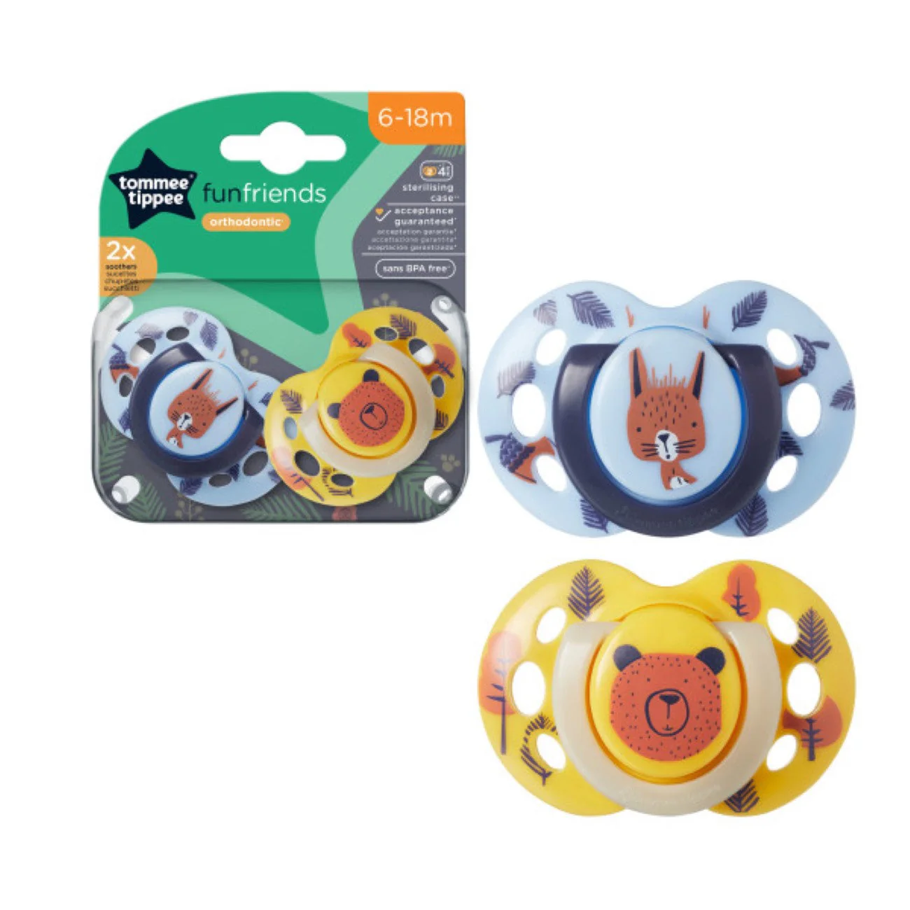 Fun Friends Soothers (6-18M) - Pack of 2 - Image 4