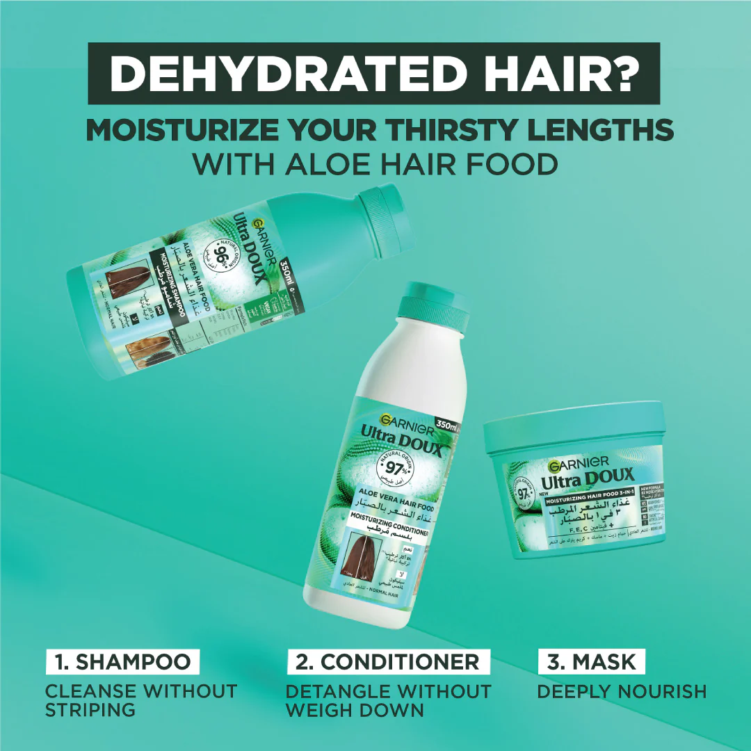 Garnier Ultra Doux Aloe Vera Vegan Hair Food Conditioner for normal hair - Image 7
