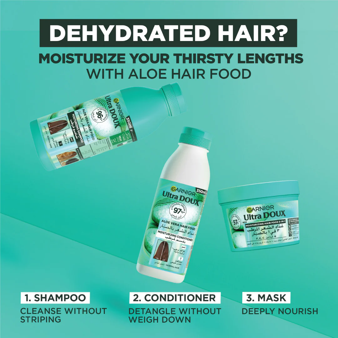 Garnier Ultra Doux Aloe Vera Vegan Hair Food Shampoo for normal hair - Image 7
