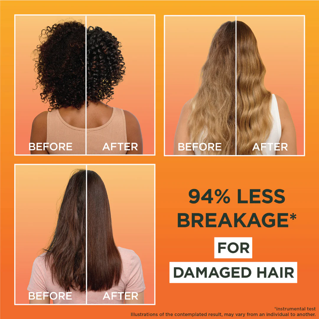 Garnier Ultra Doux Papaya Vegan Hair Food 3in1 Mask for damaged hair, Boosted with Vitamins C, E & F - Image 5