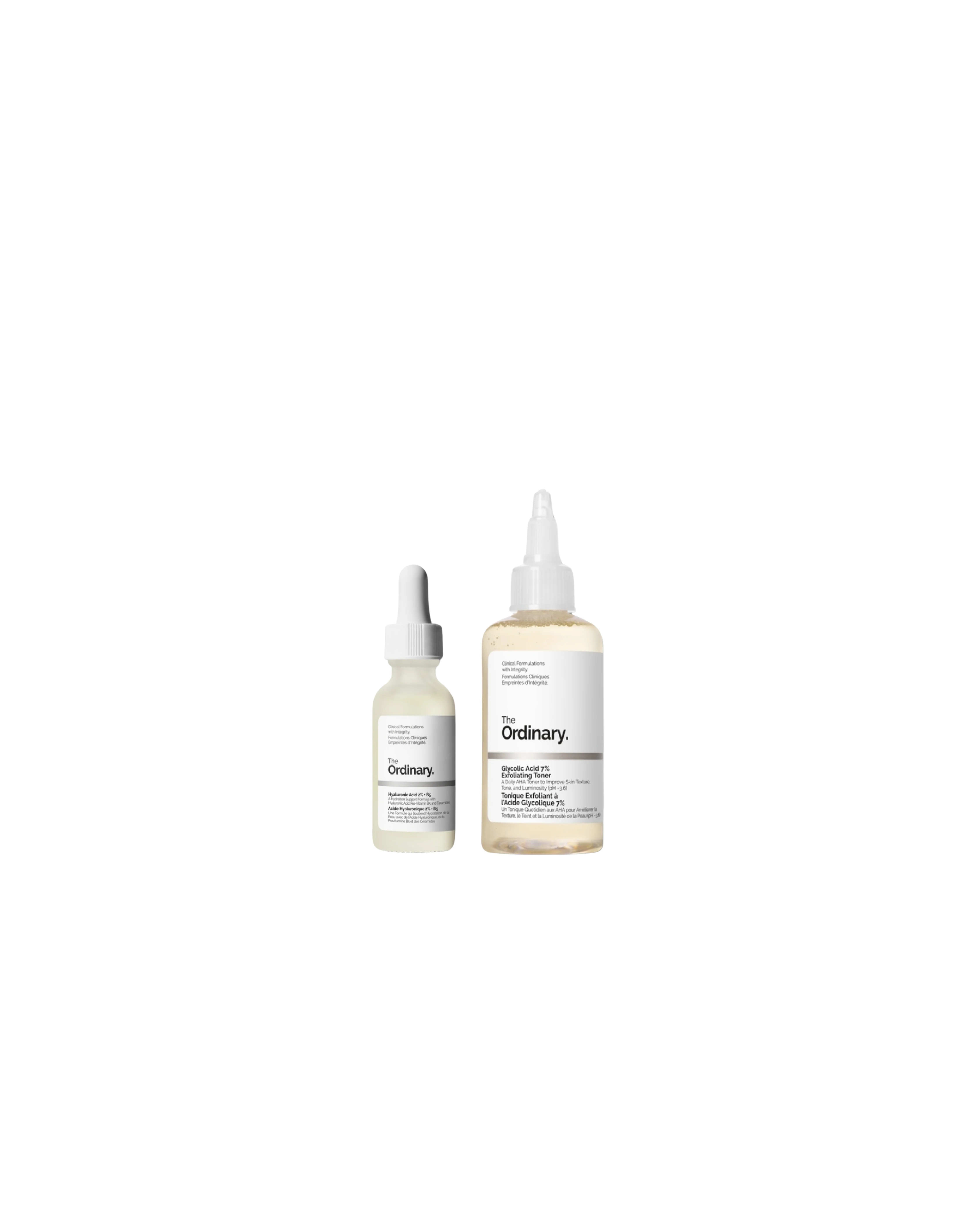 Glycolic Acid 7% Exfoliating Toning Solution + Hyaluronic Acid 2% + B5 Hydrating Serum