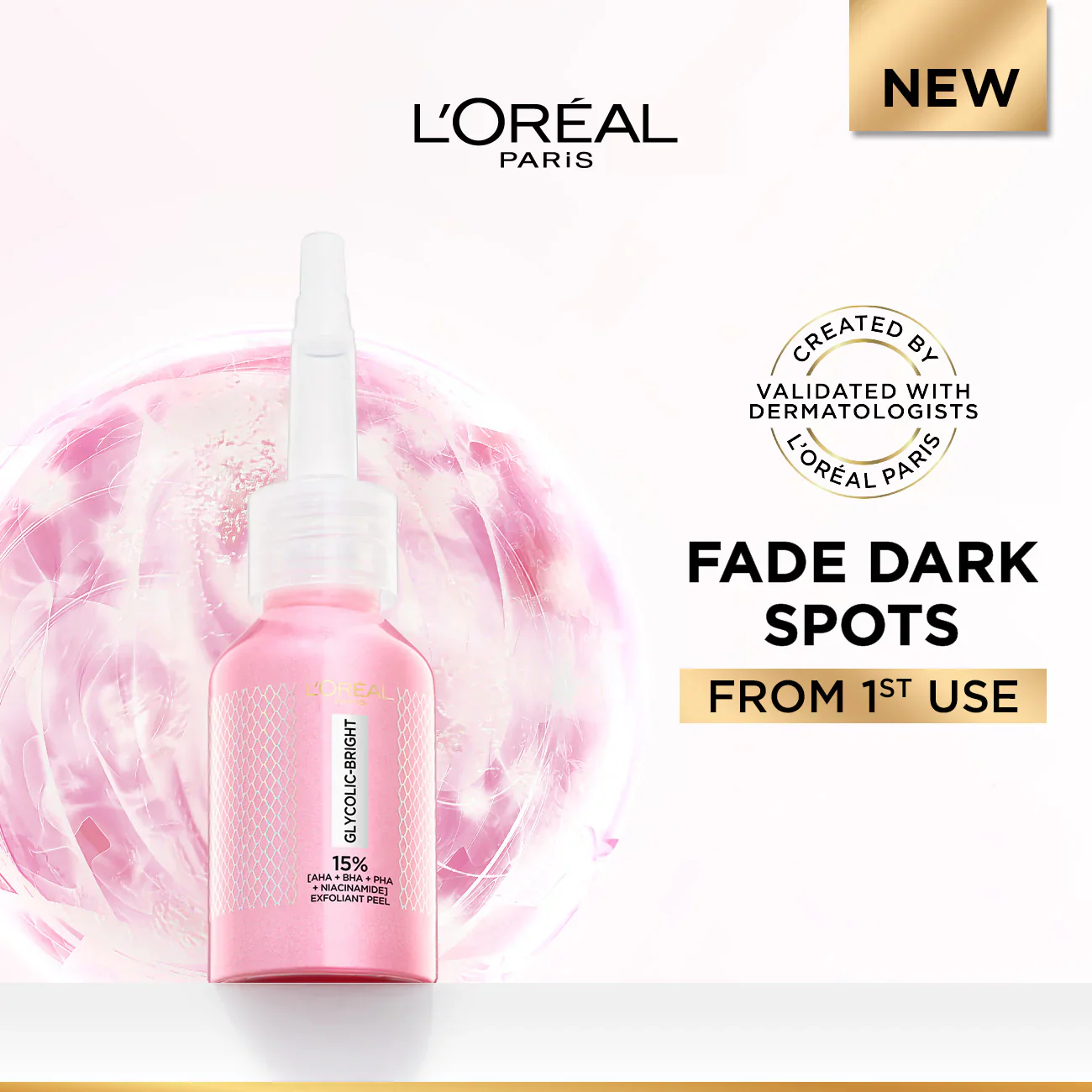 Glycolic-Bright Anti-Dark Spot Exfoliant Peel 15% AHA + BHA + PHA + Niacinamide - Image 2