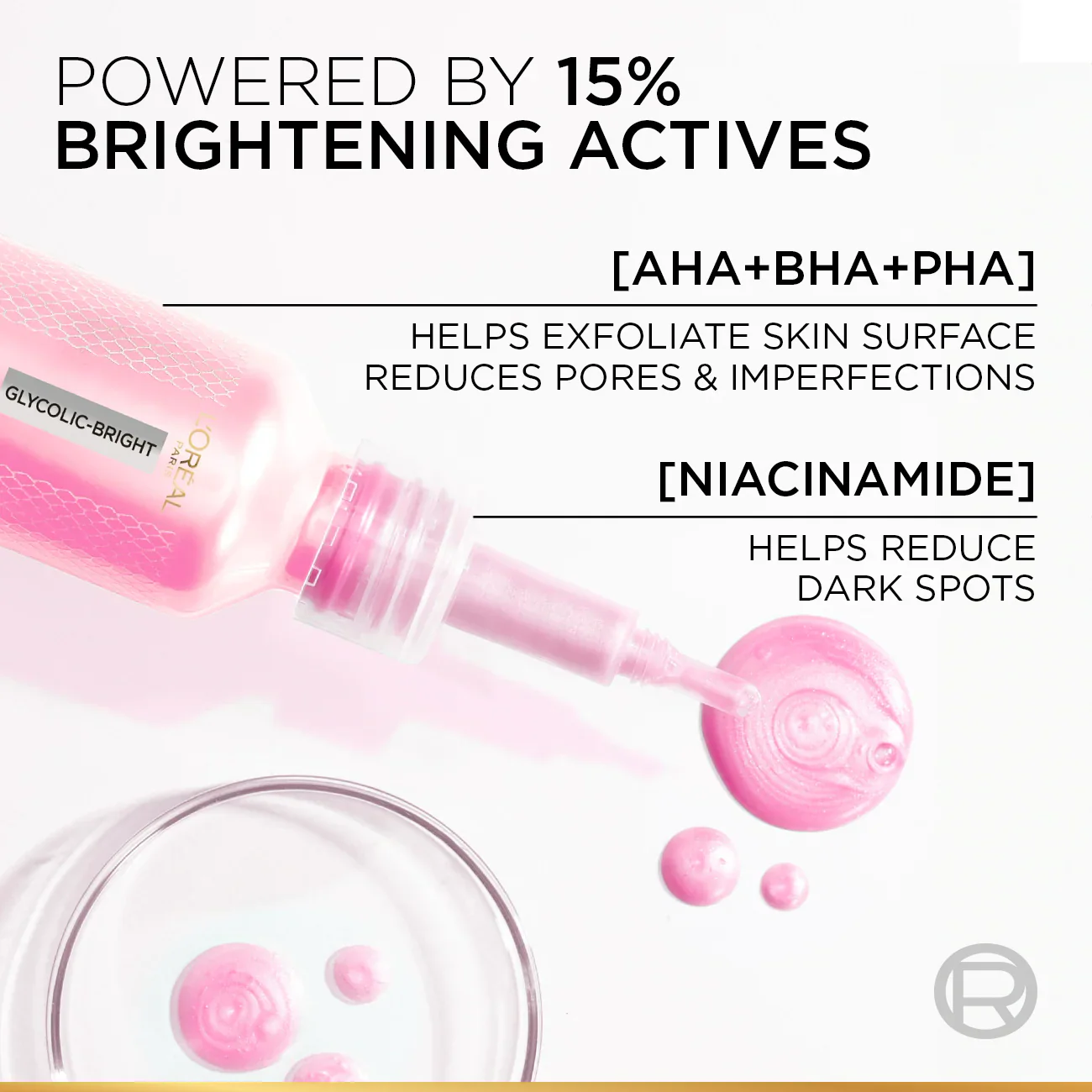 Glycolic-Bright Anti-Dark Spot Exfoliant Peel 15% AHA + BHA + PHA + Niacinamide - Image 3