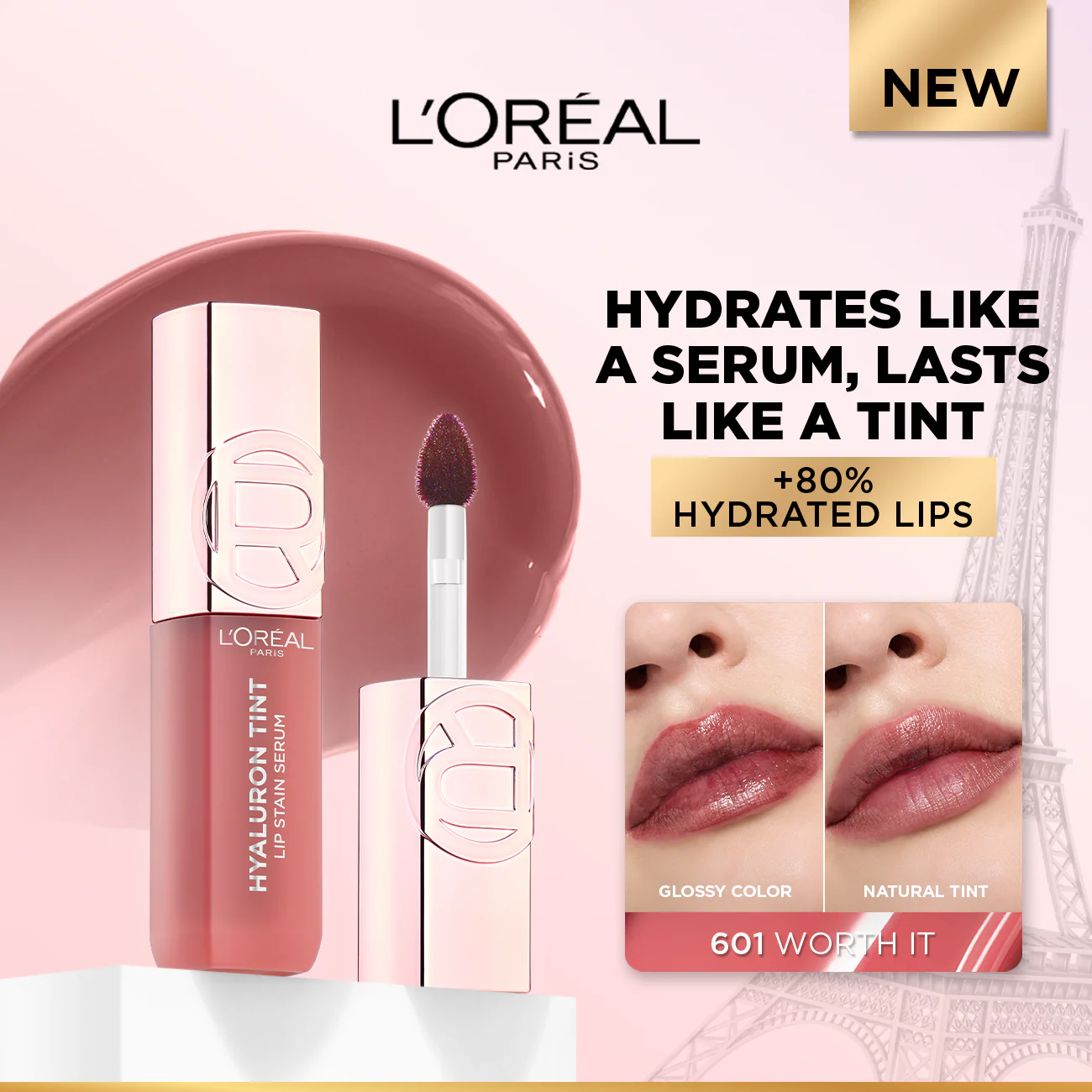 Hyaluron Tint Lip Stain Serum Long Lasting, Hydrating Lip Makeup Infused with Hyaluronic Acid 5ml - Image 7