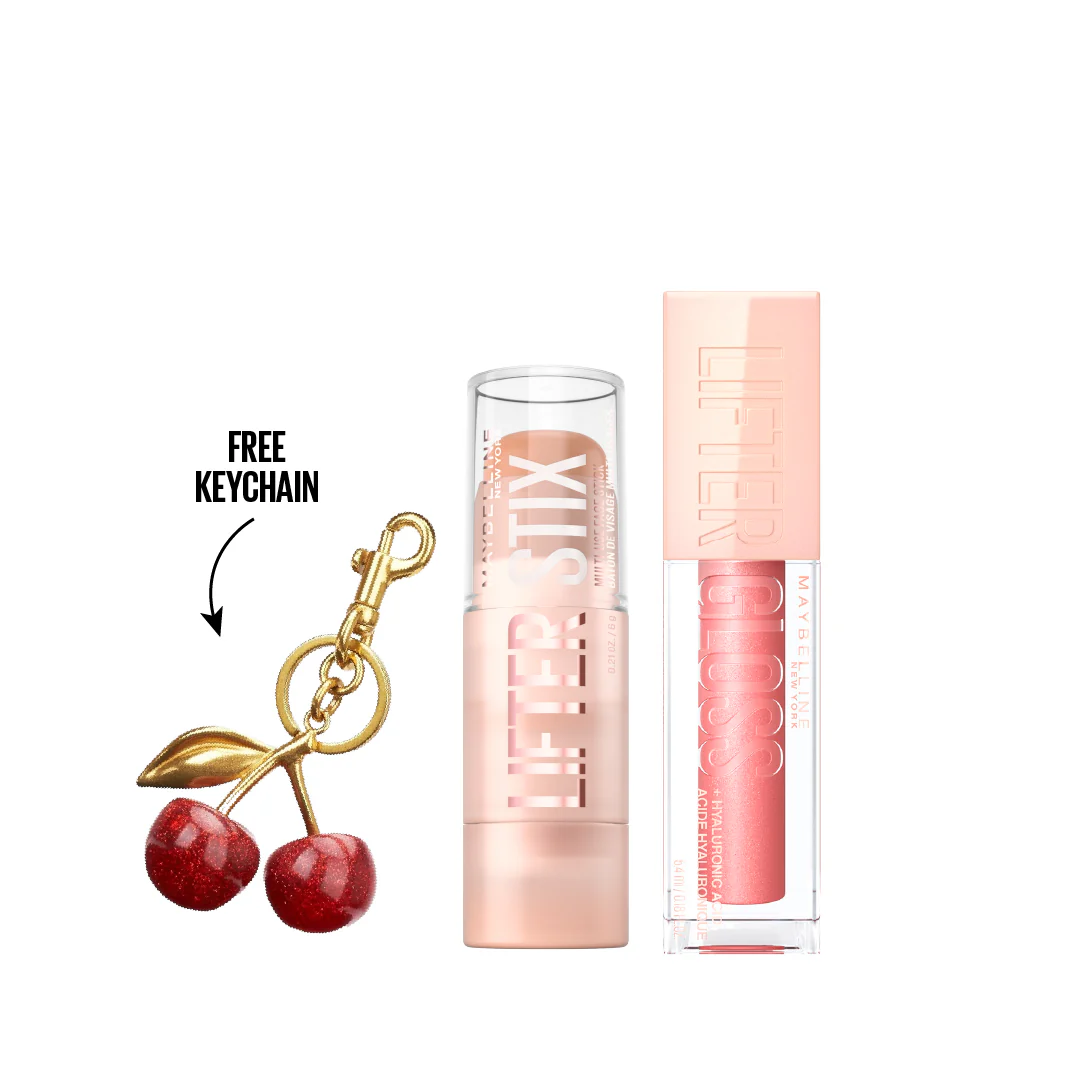 Lifter Stix Multi-Use Face Stick + Lifter Gloss, Lip Gloss Makeup With Hyaluronic Acid + Gift