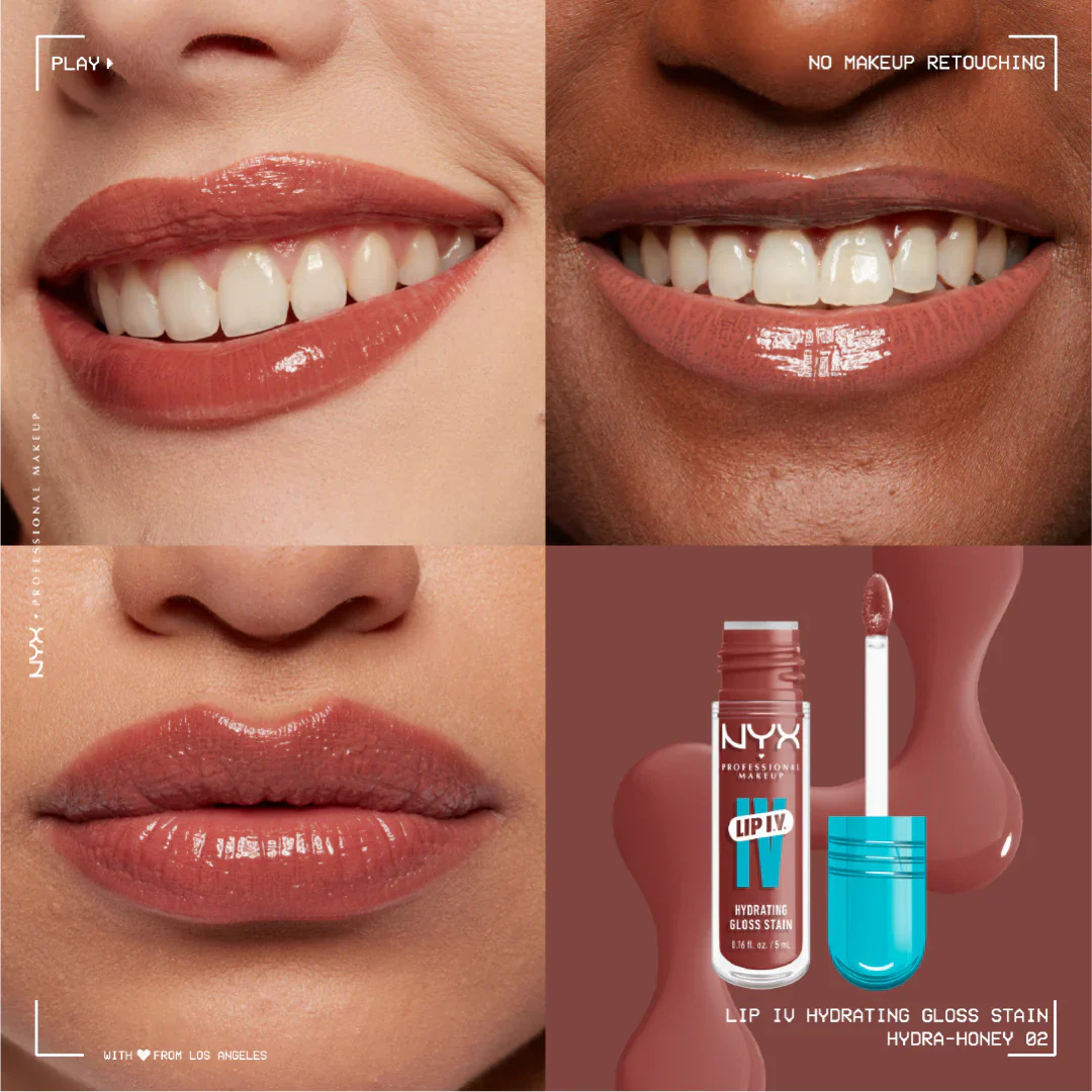 Lip IV Hydrating Gloss Stain, Lip Gloss, Up to 12HR Hydration, High Pigment, Wet Shine Finish - Image 13