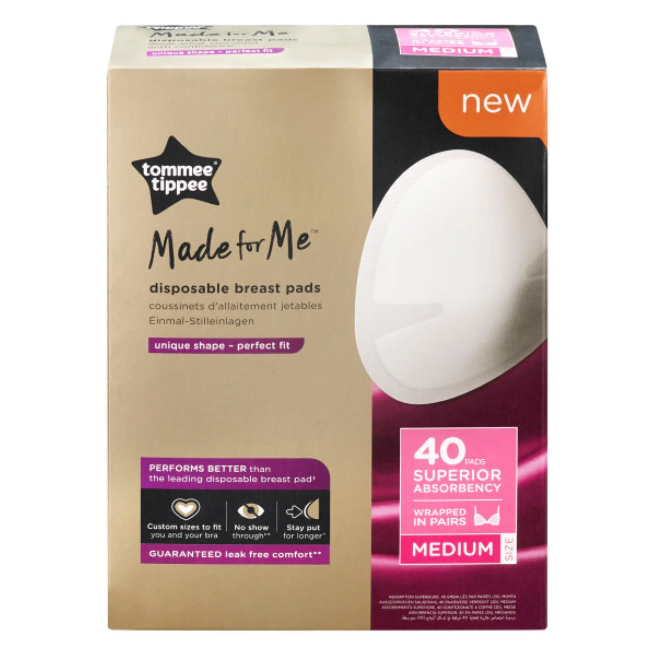 Made for Me Disposable Breast Pads - Pack of 40 - Image 2