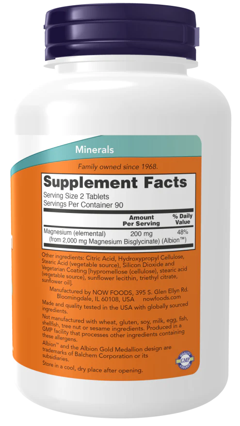 Magnesium Glycinate 200mg Tablets - Image 2