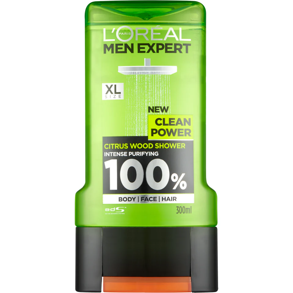 Men Expert Clean Power Shower Gel