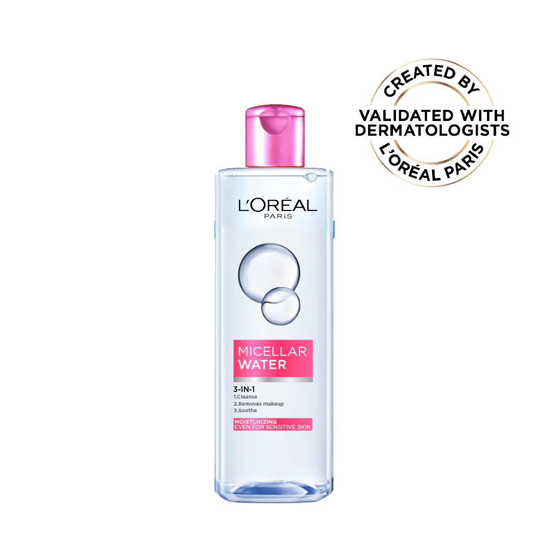 3-in-1 Refreshing and Moisturizing Micellar Water, Cleanse, Remove Makeup and Soothe, for Sensitive and Normal to Dry Skin
