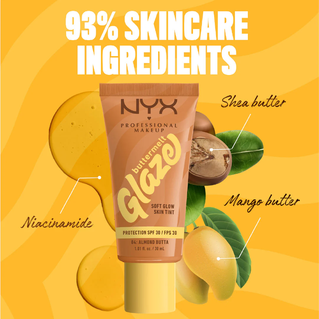 Buttermelt Glaze Soft Glow Skin Tint SPF30, Foundation, 12H Wear - Image 8