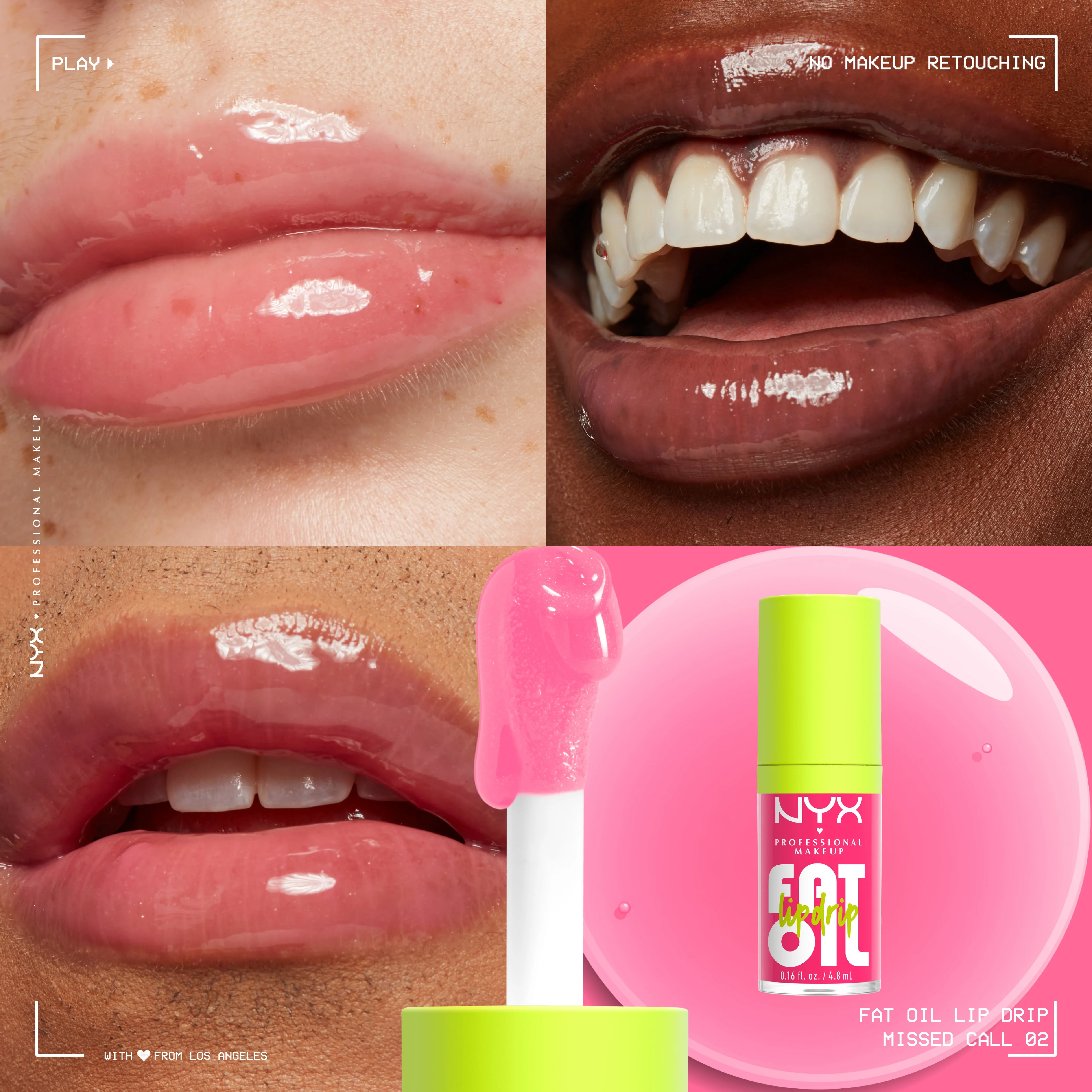 Fat Oil Lip Drip, Moisturizing, Shiny, Vegan Tinted Lip Gloss, Non-Sticky Finish, 12H Hydration - Image 8