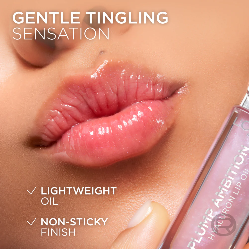 Plump Ambition Hyaluron Lip Oil, 24HR Hydration and Volumizing Shine - Image 11