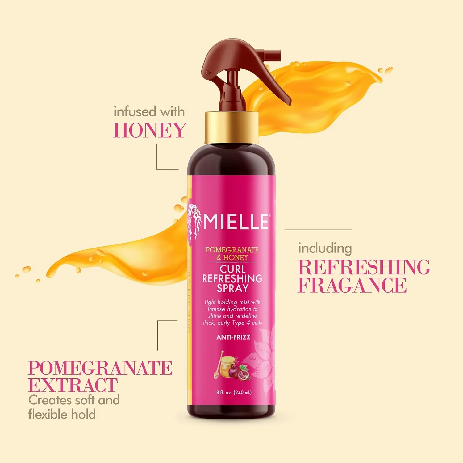 Pomegranate & Honey Curl Refreshing Spray - Image 3