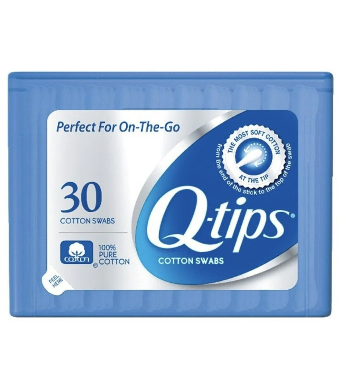 Q-Tips Cotton Swabs Purse Pack 30 CT