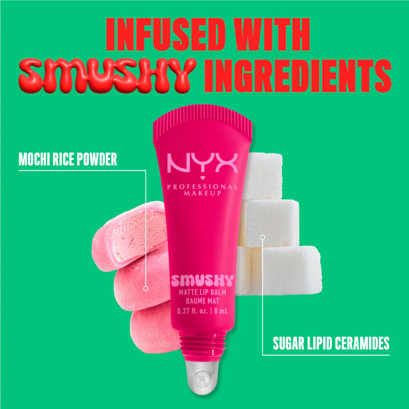 Smushy Matte Lip Balm, Soft Diffused Color, Matte Finish - Image 11