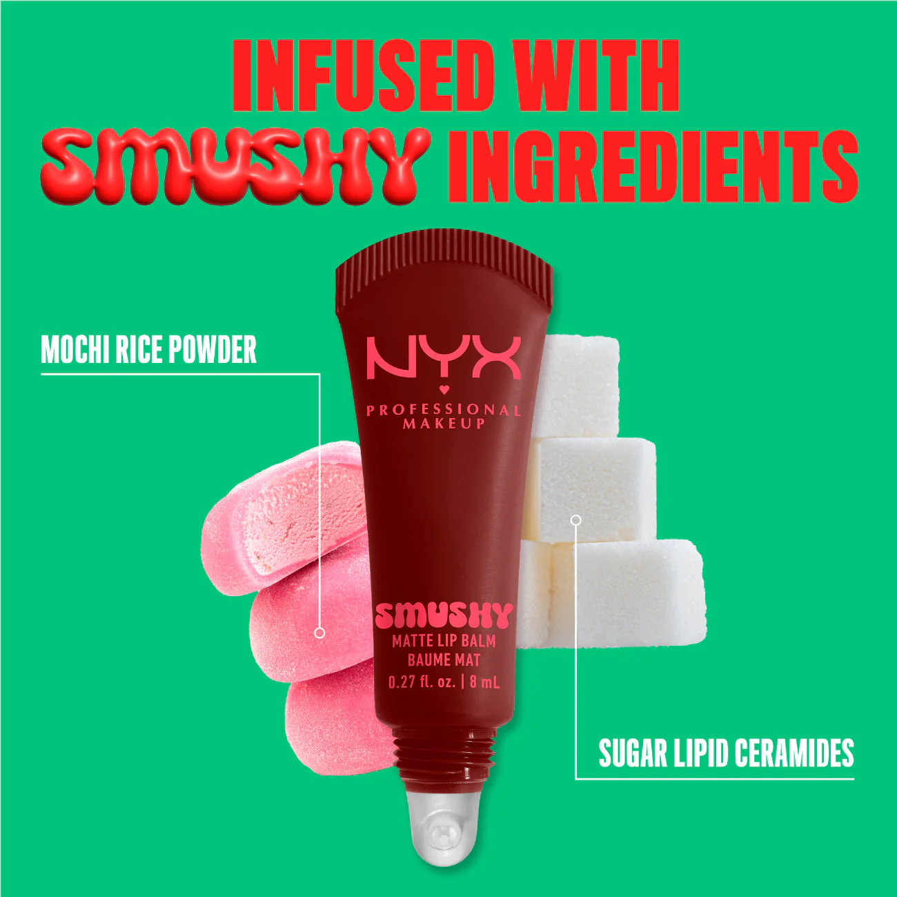 Smushy Matte Lip Balm, Soft Diffused Color, Matte Finish - Image 17