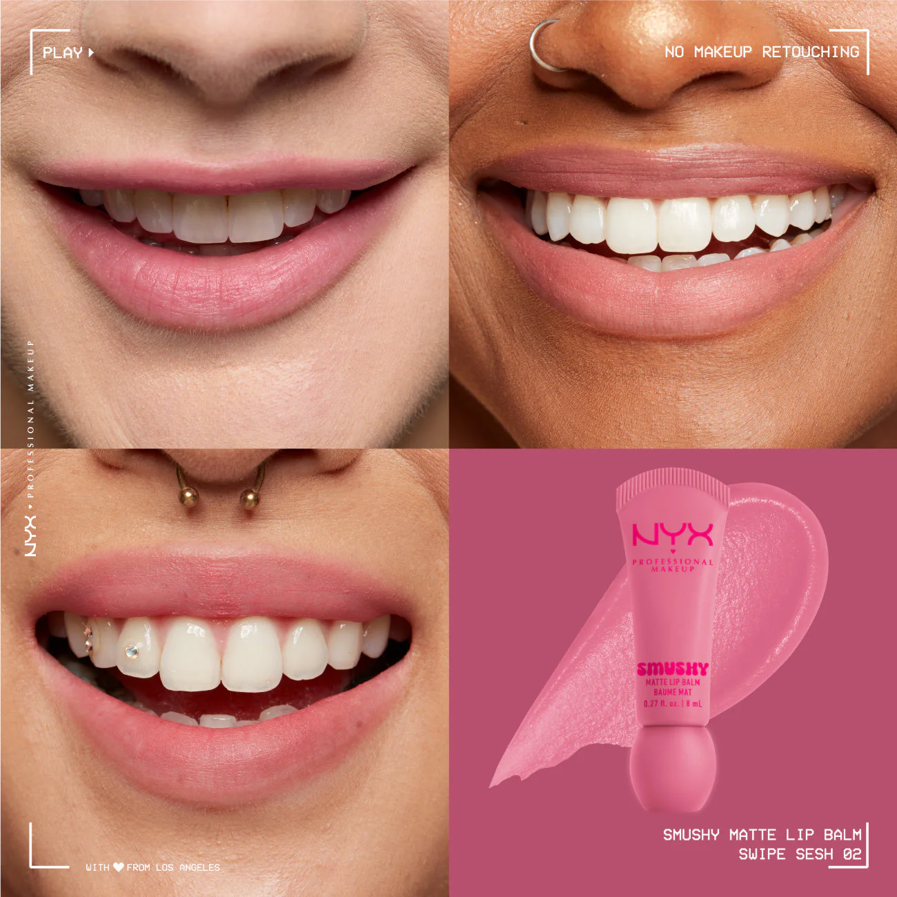 Smushy Matte Lip Balm, Soft Diffused Color, Matte Finish - Image 24