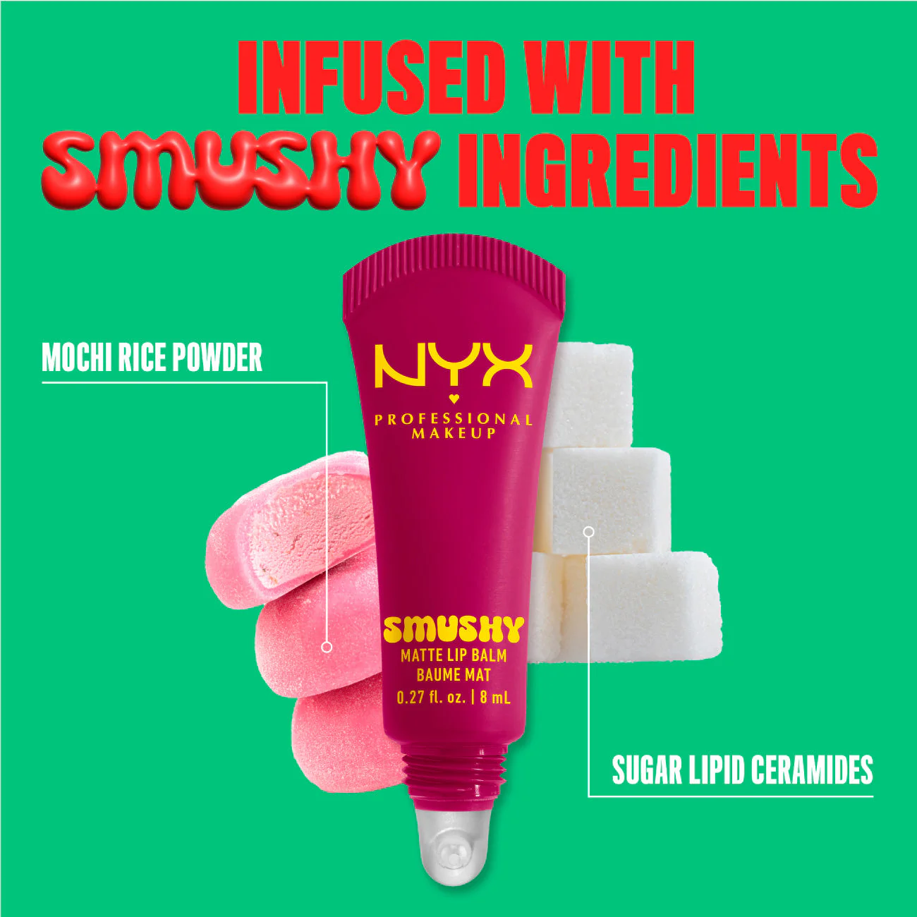 Smushy Matte Lip Balm, Soft Diffused Color, Matte Finish - Image 35