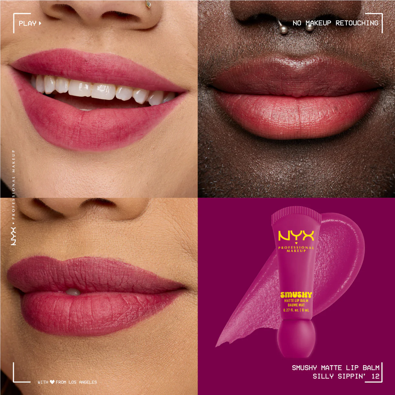 Smushy Matte Lip Balm, Soft Diffused Color, Matte Finish - Image 36
