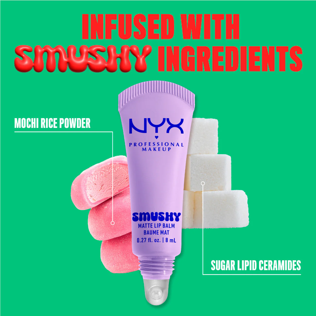 Smushy Matte Lip Balm, Soft Diffused Color, Matte Finish - Image 41