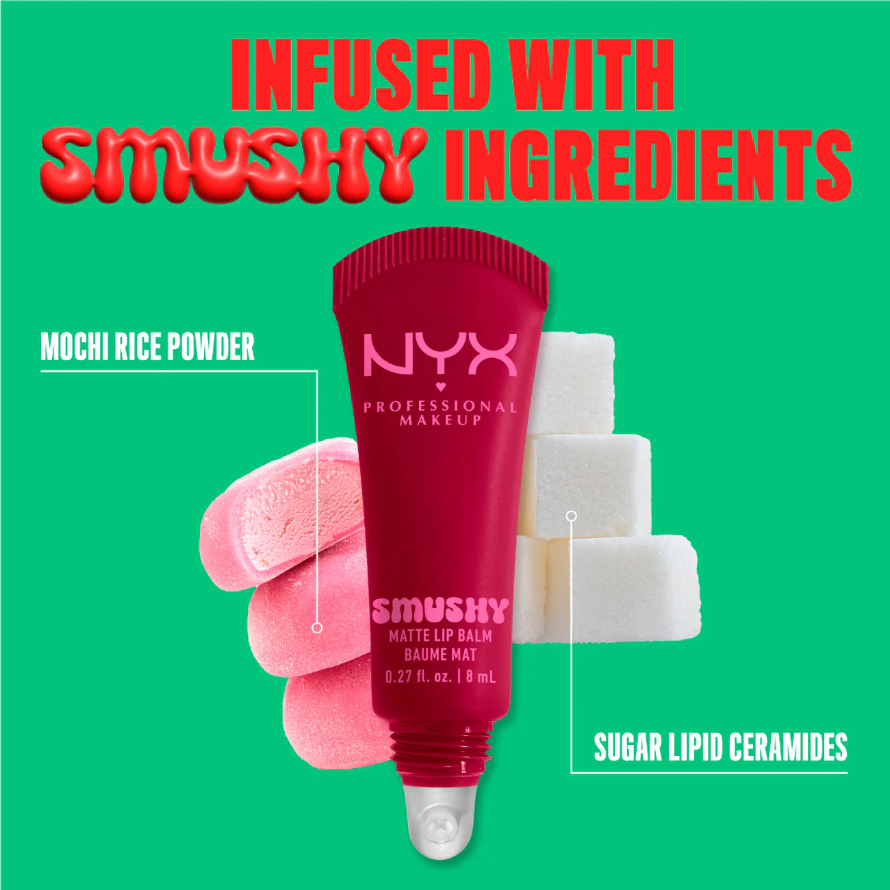 Smushy Matte Lip Balm, Soft Diffused Color, Matte Finish - Image 47