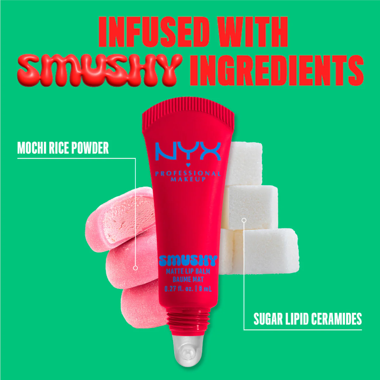 Smushy Matte Lip Balm, Soft Diffused Color, Matte Finish - Image 5