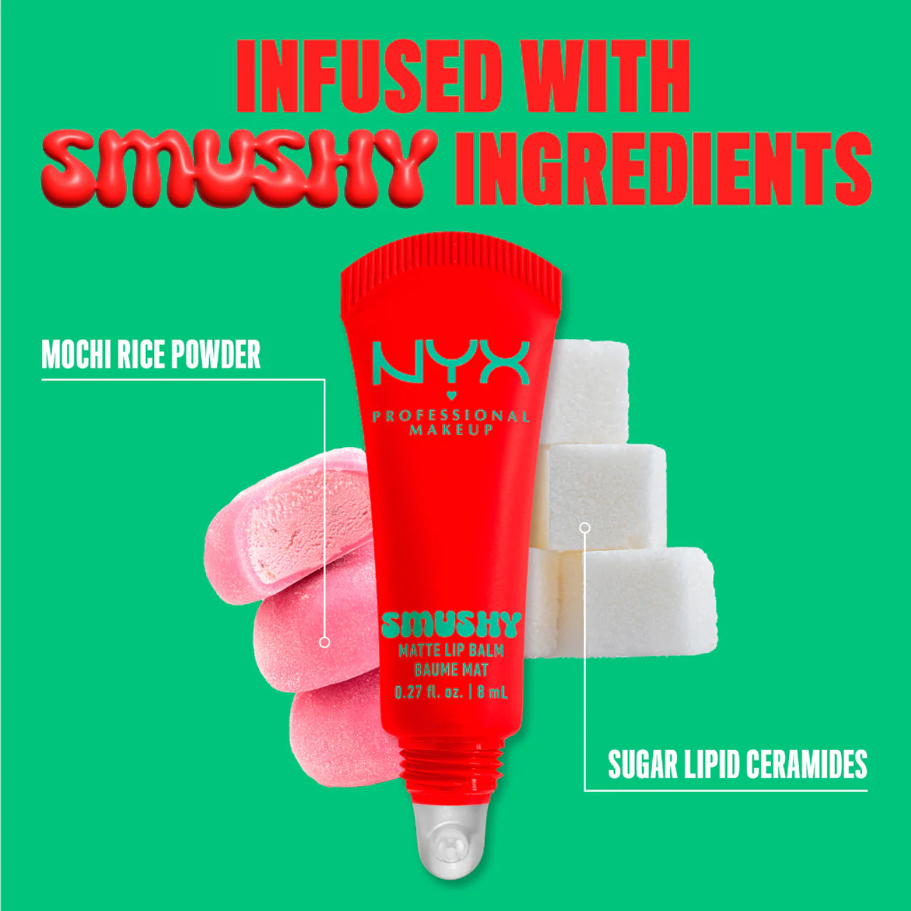 Smushy Matte Lip Balm, Soft Diffused Color, Matte Finish - Image 59