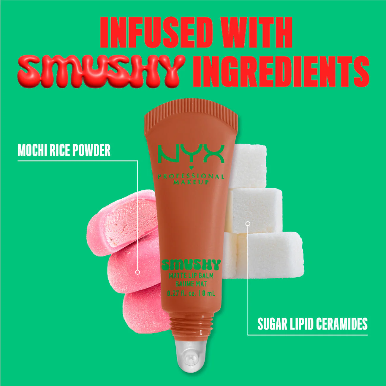 Smushy Matte Lip Balm, Soft Diffused Color, Matte Finish - Image 65