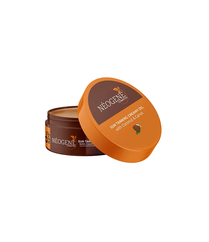 Sun Tanning Oil Cream With Carrot & Coconut