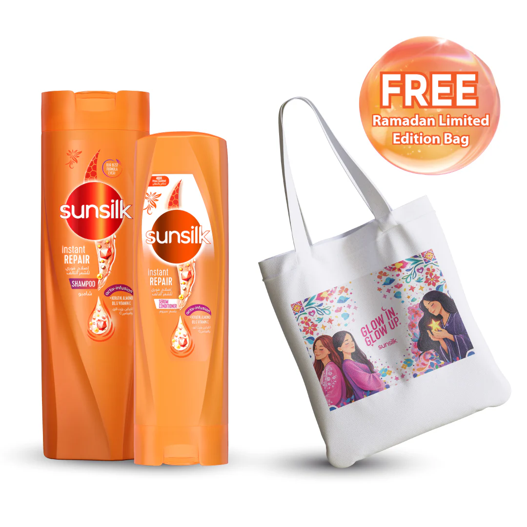 Sunsilk Instant Repair Conditioner  + Shampoo + Pouch