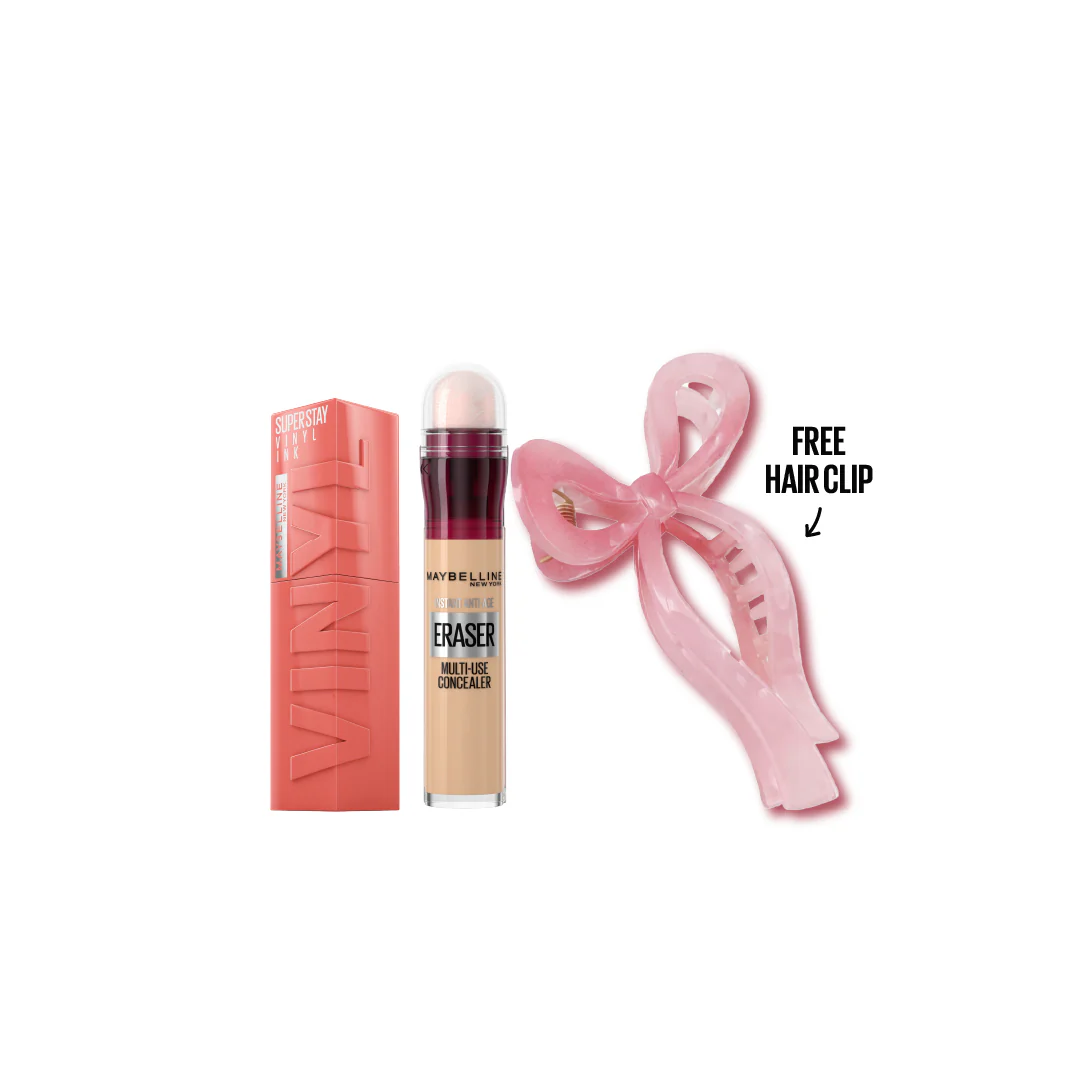 Super Stay Vinyl Ink Longwear Liquid Lip Color + Instant Age Rewind Eraser Dark circles treatment + Gift
