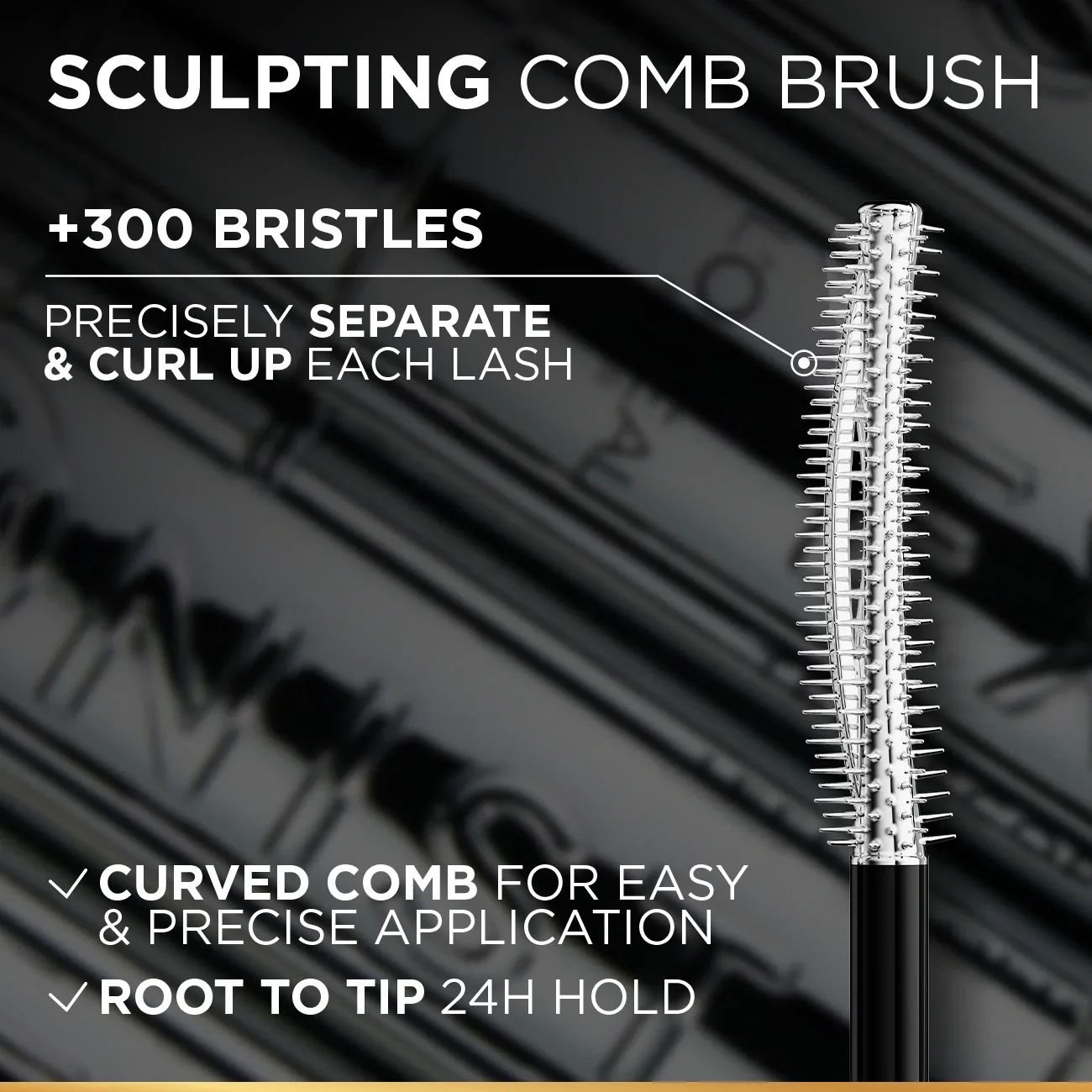 Telescopic Extensionist Mascara for 24H Long-Lasting Curl, Volume, and Exceptional Lengthening Eyelashes with Eyelash-Extension Effect - Image 5