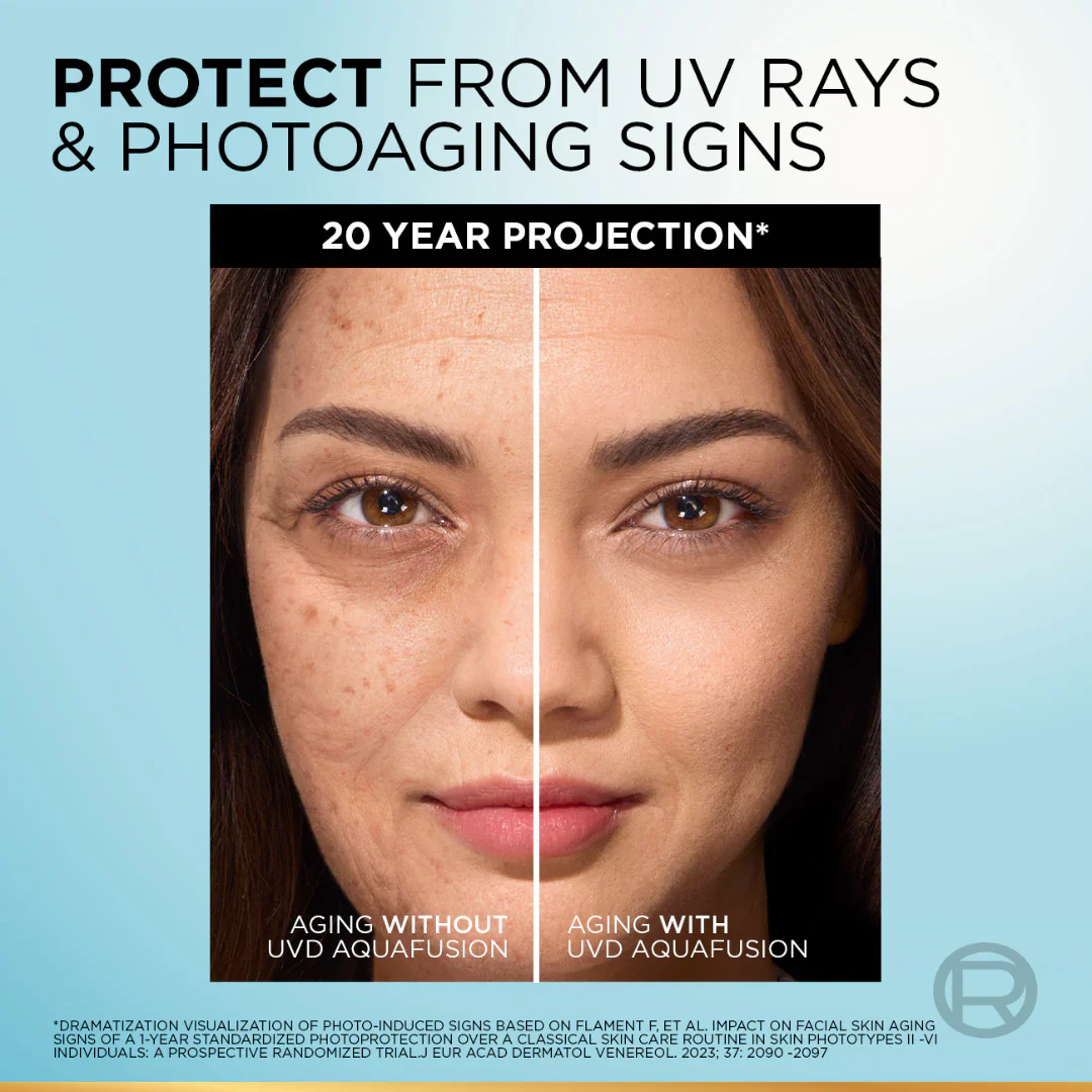 UV Defender, Aquafusion Daily Water Gel Sunscreen, SPF50+ PA++++, Defends from all UV aging signs, Absorbs in 3 Seconds, 50ml - Image 2